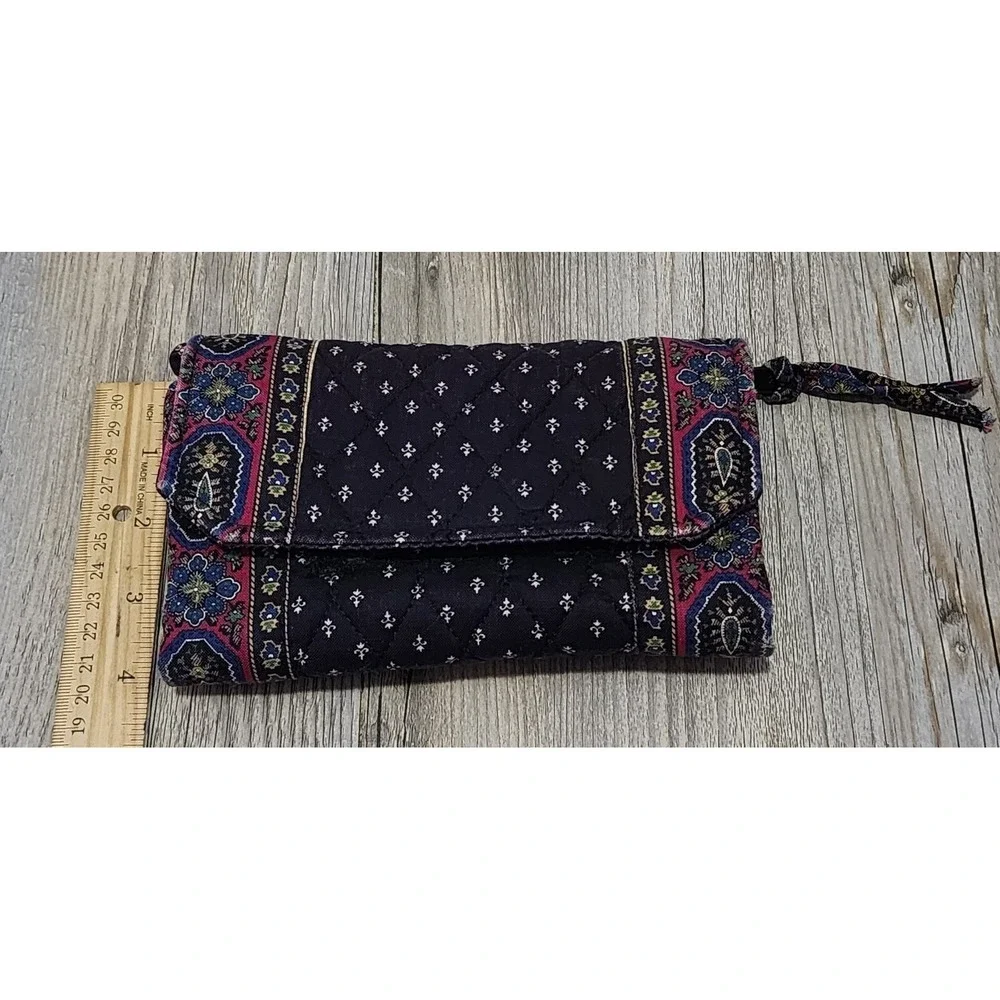 Vera Bradley Crossbody Wallet Floral Quilted Clutch‎ Bag